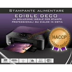 STAMPANTE EDIBLE ECO - CON SCANNER E INCHIOSTRO ALIMENTARE FORMATO A4 - PER STAMPE ALIMENTARI CON 5 CARTUCCE E 100 CIALD