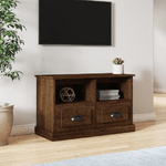 vidaXL Mobile Porta TV Rovere Marrone 80x35x50 cm in Legno ingegnerizzato