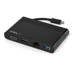 StarTech.com Adattatore multiporta USB C con HDMI, VGA, Gigabit Ethernet e USB 3.0