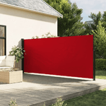 vidaXL Tenda da Sole Laterale Retrattile Rossa 160x600 cm