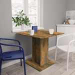 Tavolo da Pranzo rovere fumo 80x80x75 cm Legno ingegnerizzato