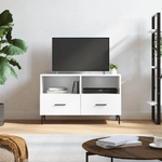 vidaXL Mobile Porta TV Bianco Lucido 80x36x50 cm in Legno ingegnerizzato