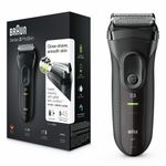 Braun Rasoio Elettrico Series 3 3020s Wet and Dry ProSkin Uso Senza Fili con Rifinitore di Precisione