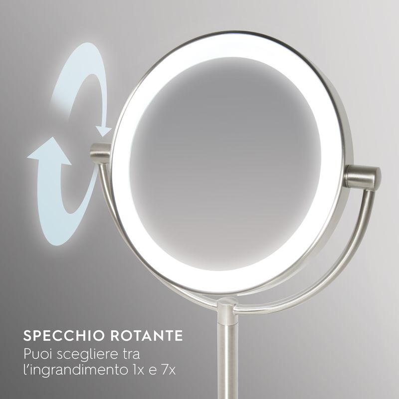 HoMedics-Specchio-girevole-con-ingrandimento-x7-e-illuminazione-a-LED-MIR-8150-EU