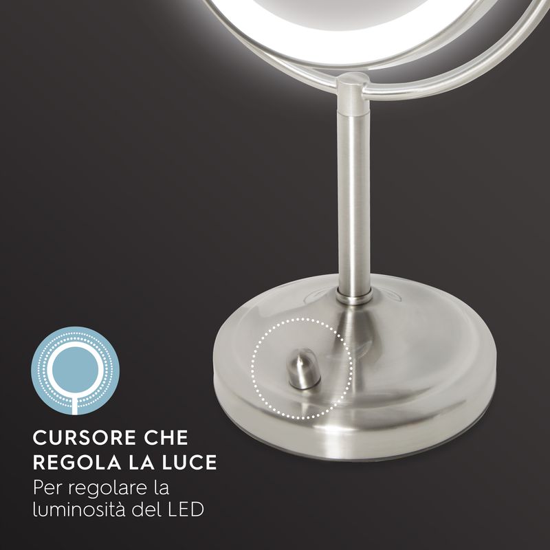 HoMedics-Specchio-girevole-con-ingrandimento-x7-e-illuminazione-a-LED-MIR-8150-EU