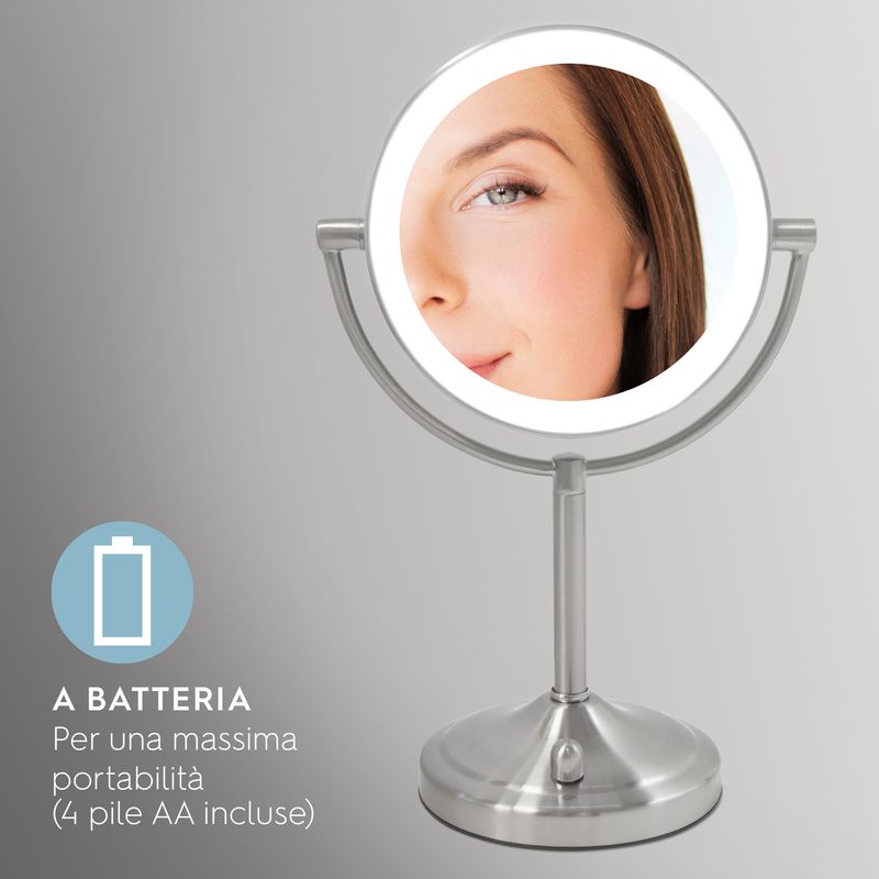 HoMedics-Specchio-girevole-con-ingrandimento-x7-e-illuminazione-a-LED-MIR-8150-EU