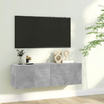 Mobile Porta TV Grigio Cemento 100x30x30 cm in Truciolato