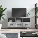 vidaXL Mobile Porta TV Grigio Cemento 102x36x50 cm Legno ingegnerizzato