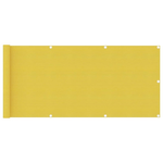 vidaXL Schermo Frangivista per Balcone Giallo 75x500 cm in HDPE