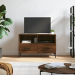 vidaXL Mobile Porta TV Rovere Marrone 80x36x50 cm in Legno ingegnerizzato