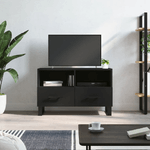 vidaXL Mobile Porta TV Nero 80x36x50 cm in Legno ingegnerizzato