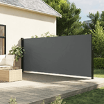 vidaXL Tenda da Sole Laterale Retrattile Antracite 180x500 cm