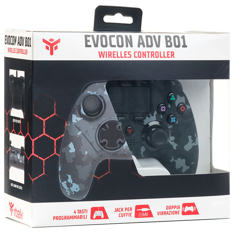 itek-EVOCON-ADV-B01-Nero-Mimetico-Bluetooth-USB-Gamepad-PlayStation-4-Playstation-3-Tablet-PC