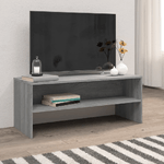 Mobile Porta TV Grigio Sonoma 100x40x40 cm in Legno Ingegnerizzato