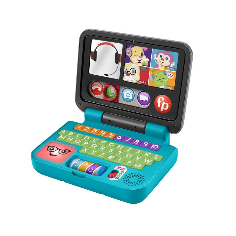 Fisher-Price-Laugh-and-Learn-Ridi-e-Impara-Il-Mio-Primo-Laptop-Edizione-italiana-Giocattolo-Elettronico-con-Contenuti-Educativi-Smart-Stages