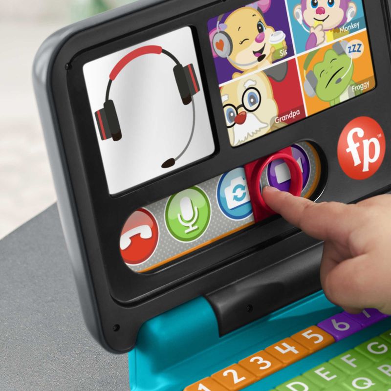 Fisher-Price-Laugh-and-Learn-Ridi-e-Impara-Il-Mio-Primo-Laptop-Edizione-italiana-Giocattolo-Elettronico-con-Contenuti-Educativi-Smart-Stages