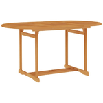 vidaXL Tavolo da Giardino 150x90x75 cm in Legno Massello di Teak