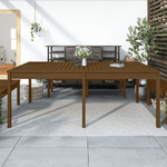 vidaXL Tavolo da Giardino Miele 203,5x100x76cm Legno Massello di Pino