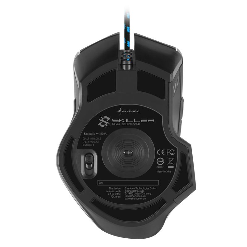 Sharkoon-Skiller-SGM1-mouse-Mano-destra-USB-tipo-A-Ottico-10800-DPI