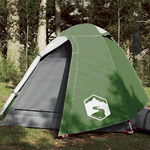 vidaXL Tenda da Campeggio 2 Persone Verde 254x135x112 cm Taffetà 185T