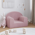 vidaXL Divano per Bambini Rosa in Morbido Peluche