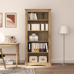 Libreria 5 Ripiani Pino Messicano Corona Range 81x40x170 cm