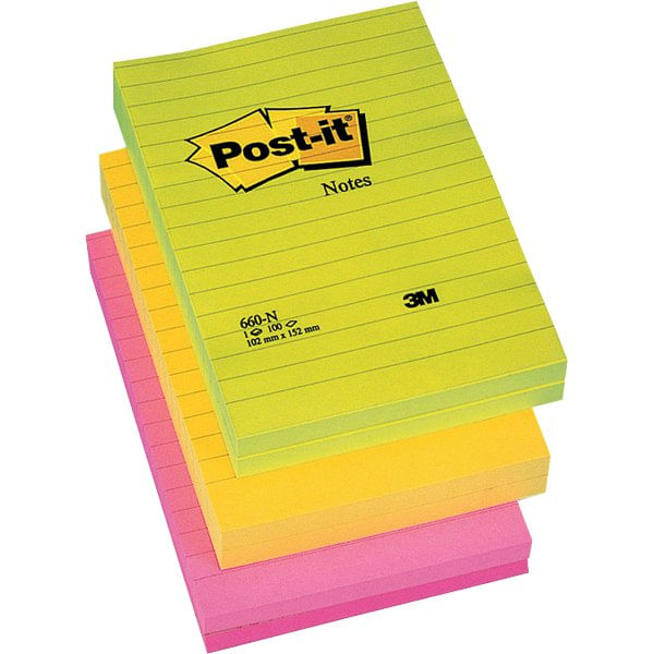 Post-It-660-NR-pouch-autoadesiva-Rettangolo-Multicolore-100-fogli-Autoadesivo