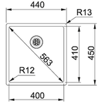 Franke-BXX-110-40-Lavello-ad-incasso-Rettangolare-Acciaio-inossidabile