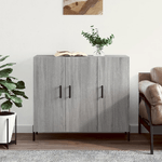 vidaXL Credenza Grigio Sonoma 90x34x80 cm in Legno ingegnerizzato