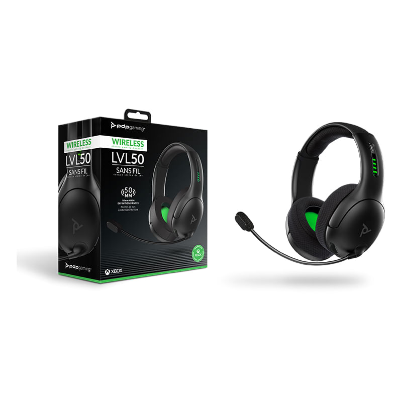 PDP-LVL50-Auricolare-Wireless-A-Padiglione-Giocare-Nero-Verde-Grigio