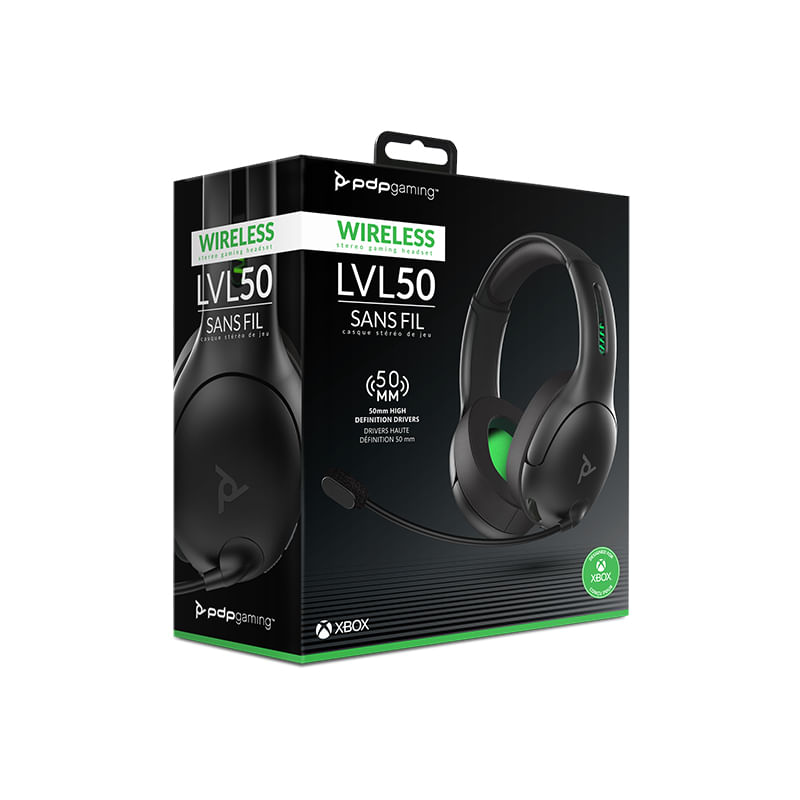 PDP-LVL50-Auricolare-Wireless-A-Padiglione-Giocare-Nero-Verde-Grigio