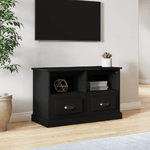 vidaXL Mobile Porta TV Nero 80x35x50 cm in Legno ingegnerizzato