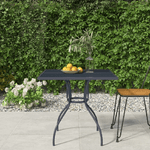 vidaXL Tavolo da Giardino Antracite 80x80x72,5 cm Rete d'Acciaio