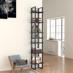 vidaXL Libreria a 6 Ripiani Grigia 40x30x210 cm in Truciolato