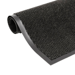 Tappeto Antipolvere Trapuntato Rettangolare 60x90cm Nero