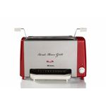 Ariete 730 Steak House Grill Bistecchiera e Griglia Verticale 1300W Rosso-Acciaio