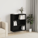 vidaXL Libreria Nera 69,5x32,5x90 cm in Legno ingegnerizzato