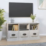 vidaXL Mobile per TV Grigio Cemento 100x35x50 cm in Legno ingegnerizzato