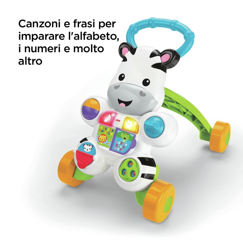 Mattel-Zebra-Primi-Passi-Spingibile-Giocattolo-Elettronico-Educativo-con-Musica-e-Suoni-per-Bambini-di-6---Mesi