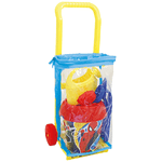 ADRIATIC Man Trolley con Secchiello Paletta Rastrello Formine E Annaffiatoio Spider 395, Multicolore, 8002936787002