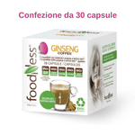 Foodness ginseng coffee compatibile lavazza a modo mio 30 capsule