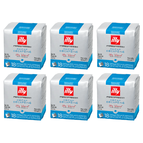 Caffe' illy iperespresso decaffeinato 108 capsule per uso professionale