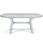 GRANDSOLEIL TAVOLO PAGODA OVALE BIANCO 180 x 90 cm