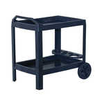 Progarden Astro 573004 Serving Trolley Solid Plastic Frame Length 53 x Width 74 x Height 73 cm Blue