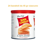 San carlo chips dore' classico 24 barattoli da 45 gr