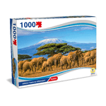 Teorema Giocattoli- Puzzle Africa, Veduta del Kilimangiaro, 1000 Pezzi 70x50 cm, Multicolore, 67035