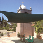 VERDELOOK Tenda a vela triangolare in polietilene, 3x3x3 m, verde