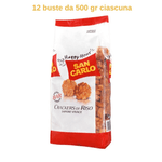 San carlo crackers di riso alla paprika 12 buste da 500 gr