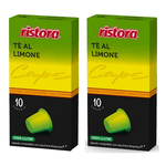 Ristora 20 capsule te' al limone compatibili nespresso