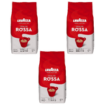 Lavazza qualita' rossa caffe' in grani 3 buste da 1 kg ciascuna